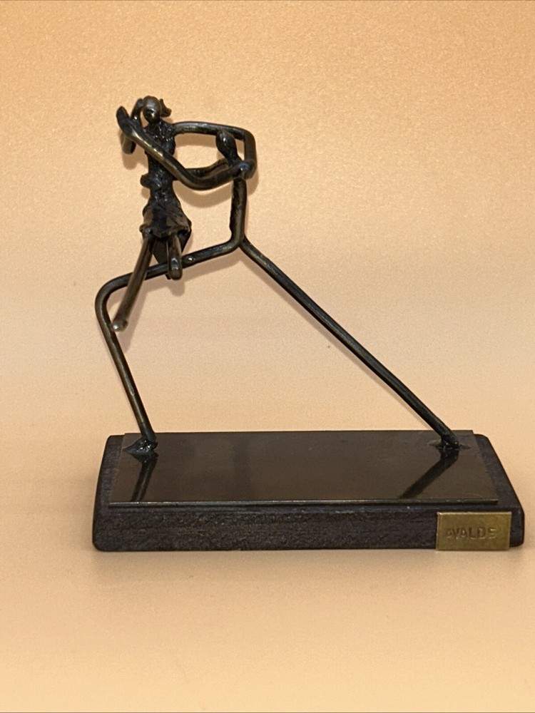 Avalos Mid Century Brutalist Art Piece Miniature Metal Sculpture Dancing Figures