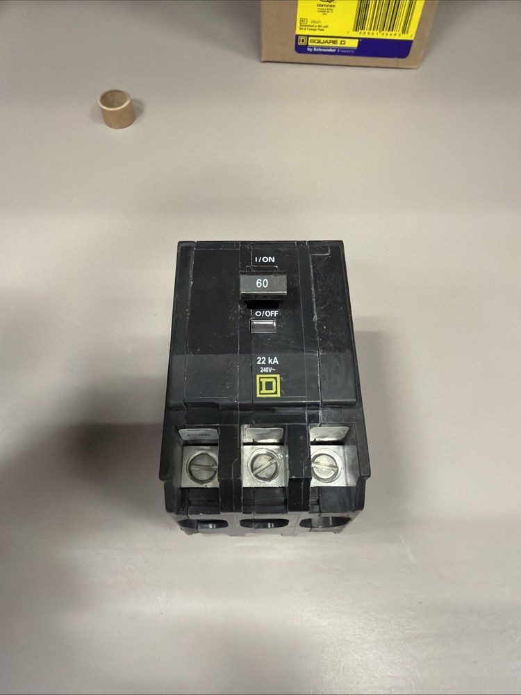 Circuit Breaker Square D QOB360VH 60 Amp 3 Pole 240V 22kA  Bolt On AB