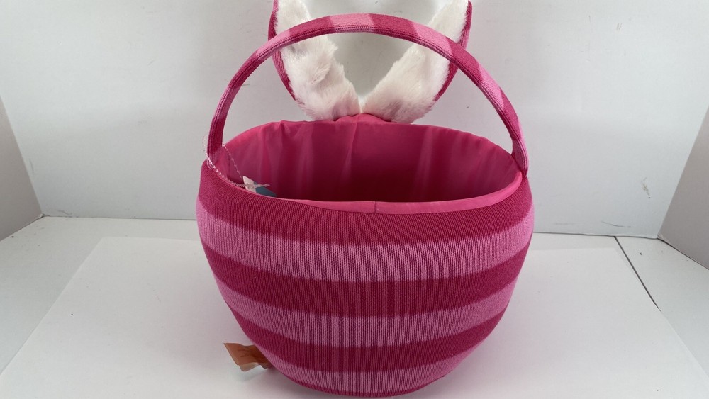 Pink Strip Easter Basket New