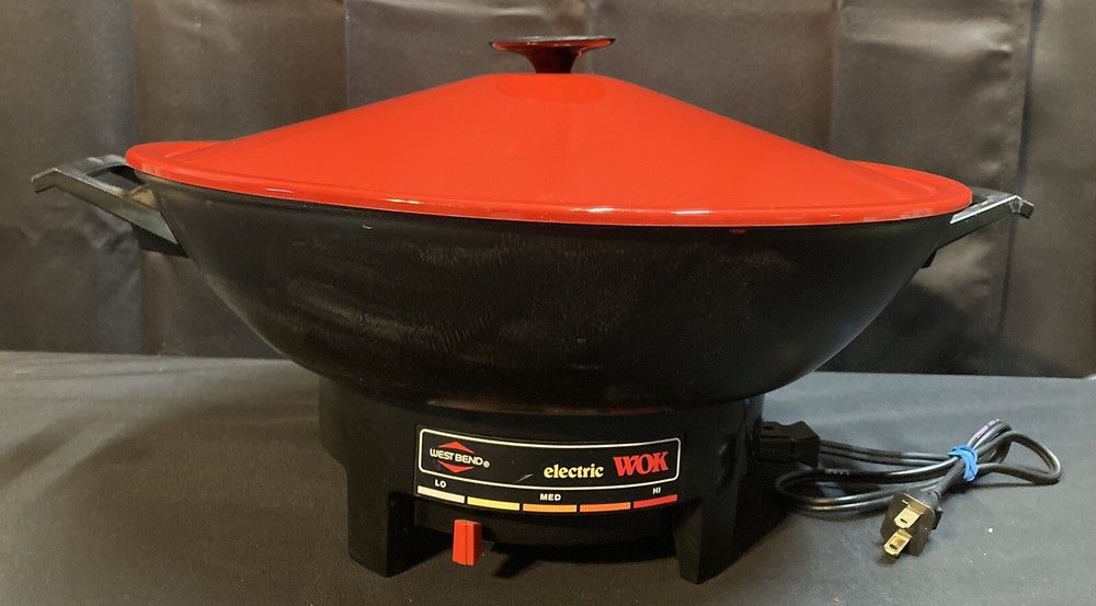 West Bend 6 Quart Red Electric Wok 14