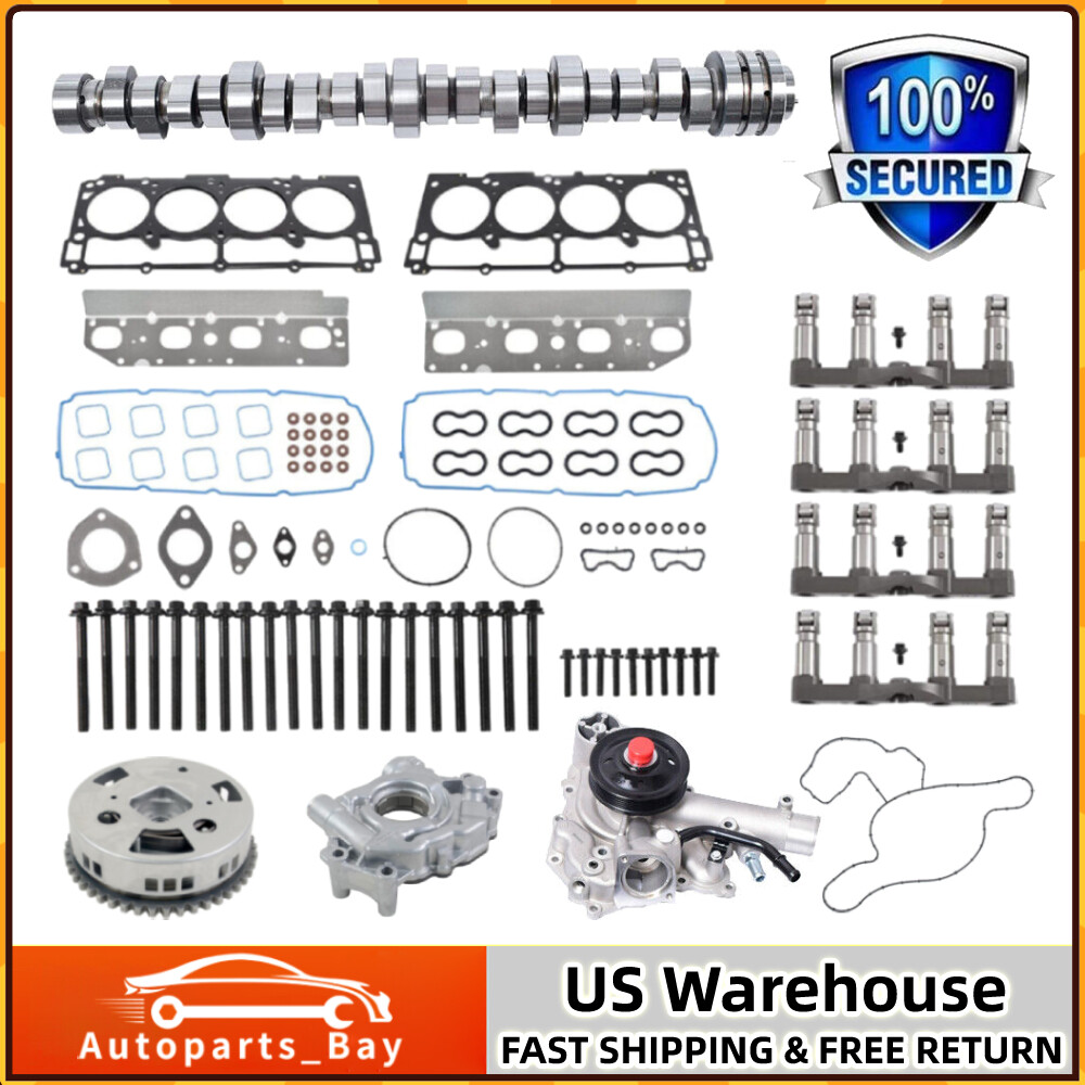 MDS Lifters Kit Camshaft Oil Water Pumps for 09-19 Dodge Ram 1500 5.7L V8 Hemi