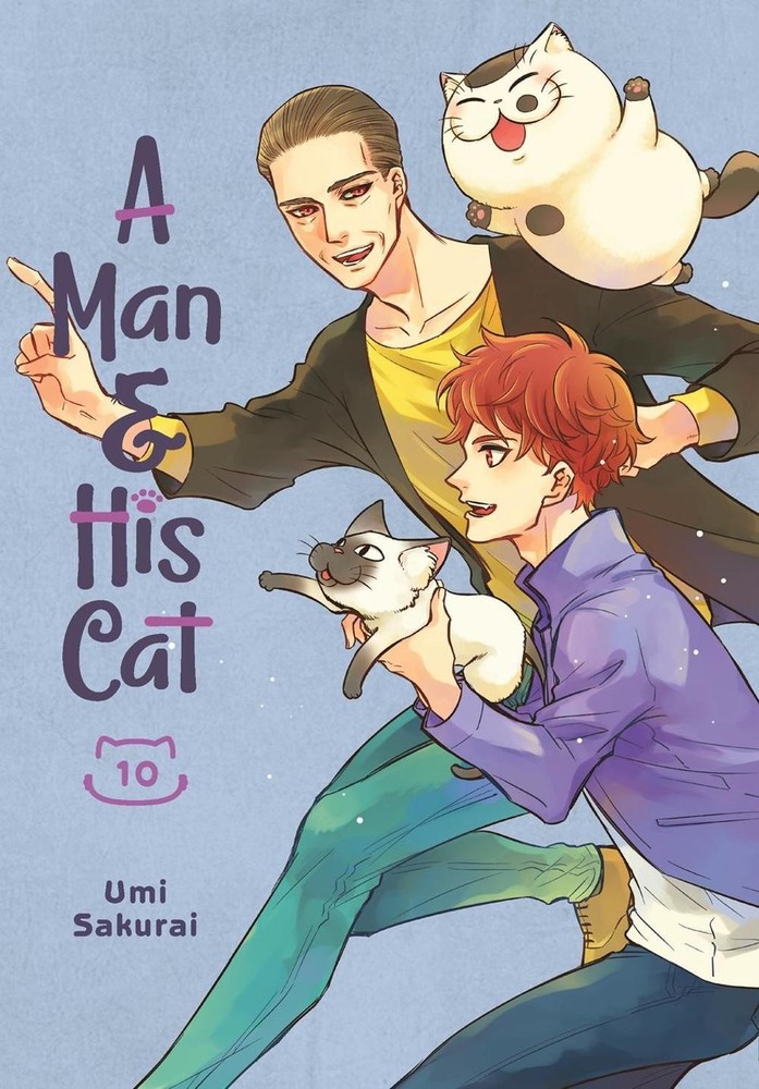 A Man and His Cat 10 by Umi Sakurai (English) Paperback Book