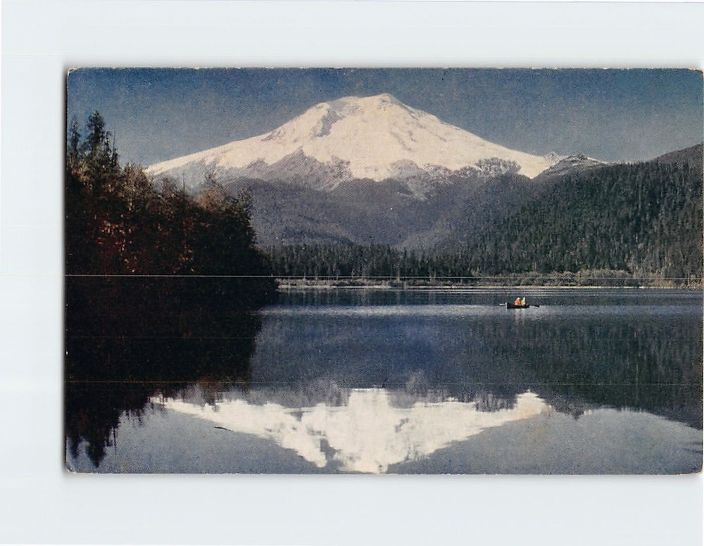 Postcard Mt. Baker & Lake Washington USA