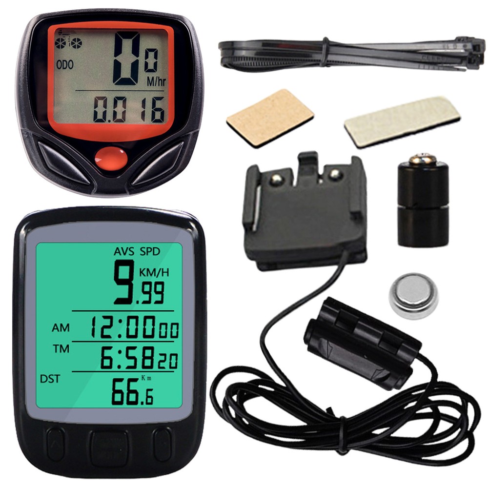 Bikes Odometer and Speedometer Wired Waterproof LCD Display Bikes effectual
