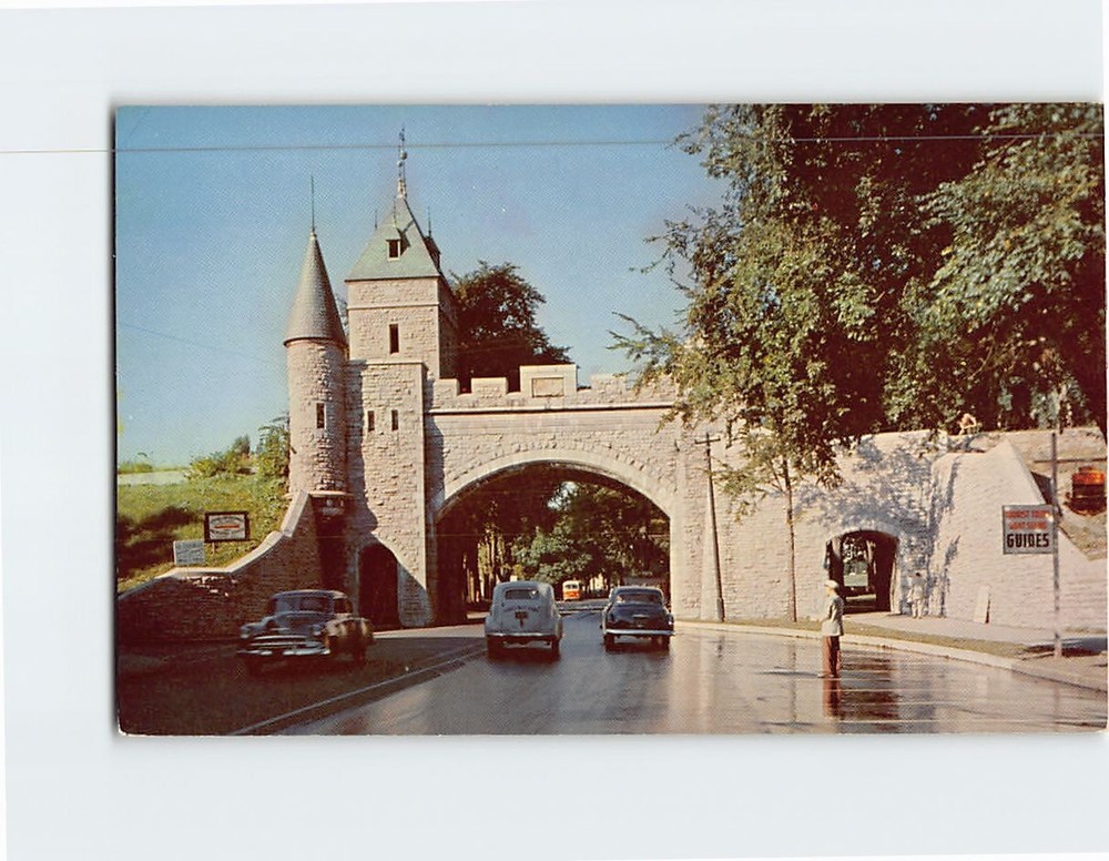 Postcard St. Louis Gate Quebec City Canada
