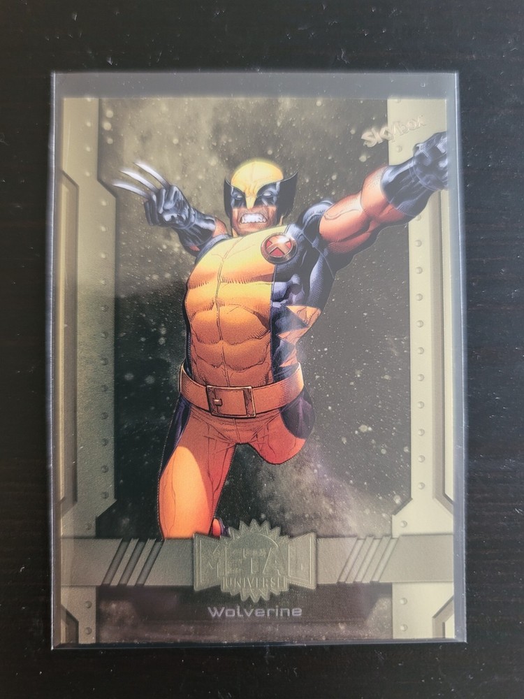 Wolverine 2024 Skybox Marvel Metal Universe Avengers Gold FX #99 High Series~