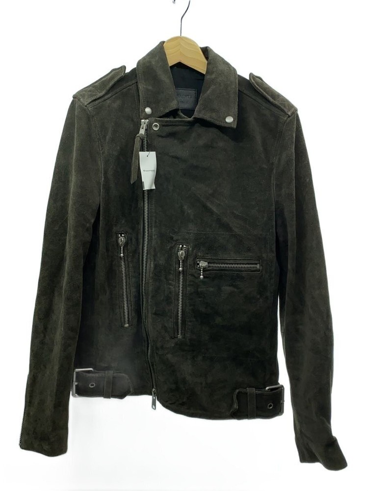 Allsaints Double Riders Jacket/Xs/Cowhide/Gry// 3475