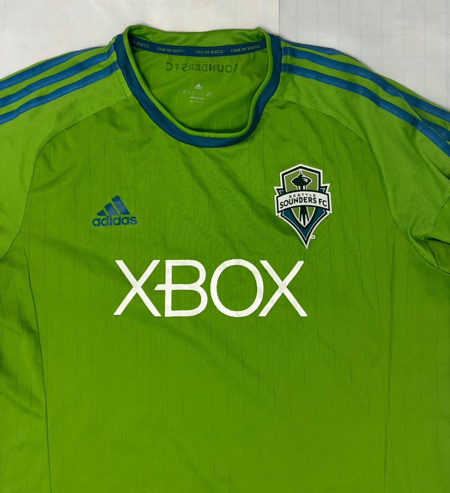 Seattle Sounders FC Adidas Climacool Jersey Men’s 2XL Green MLS Soccer #18