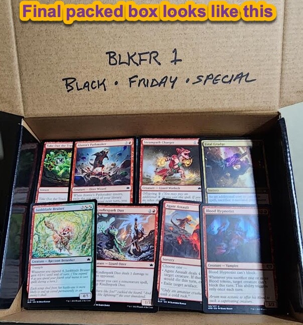 MTG cards bulk lot (box shown) FREE SHIP [Box ID: blkfr 1]