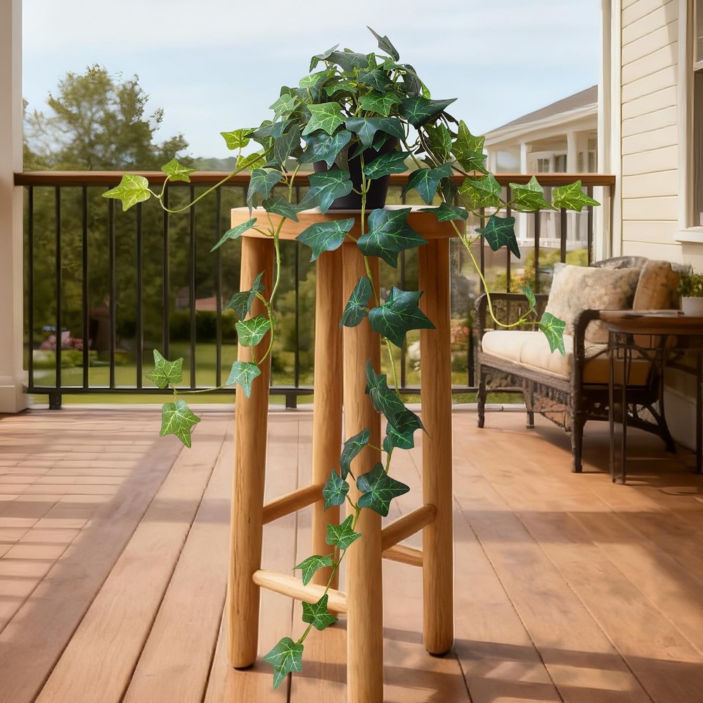 Fake English Ivy Artificial Plants with Pots - Realistic Artificial Silk Ivy ...