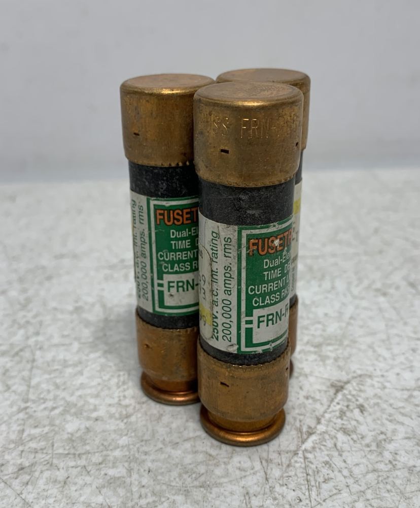Cooper Bussmann FRN-R-60 Fuse 60A 250V Time Delay RK5 (lot of 3)