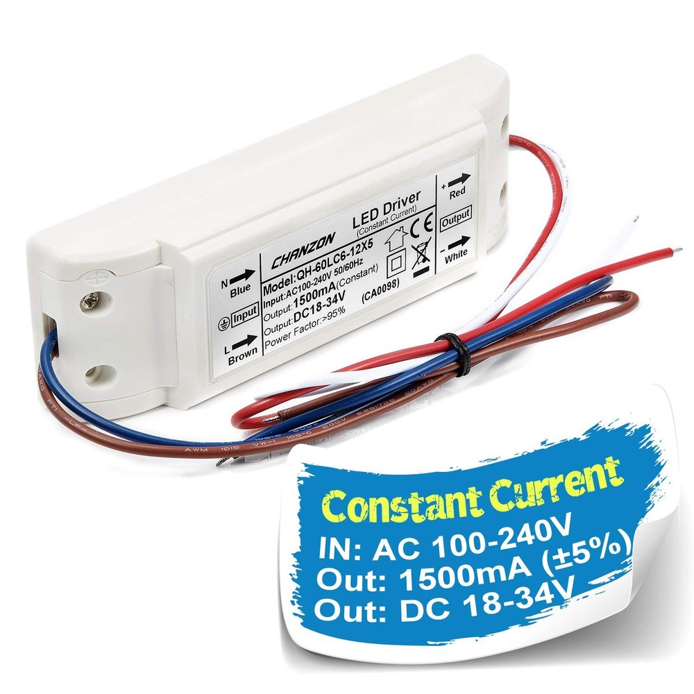 LED Driver 1500mA (Constant Current Output) 18V-34V (Input 100-240V AC-DC) (6...