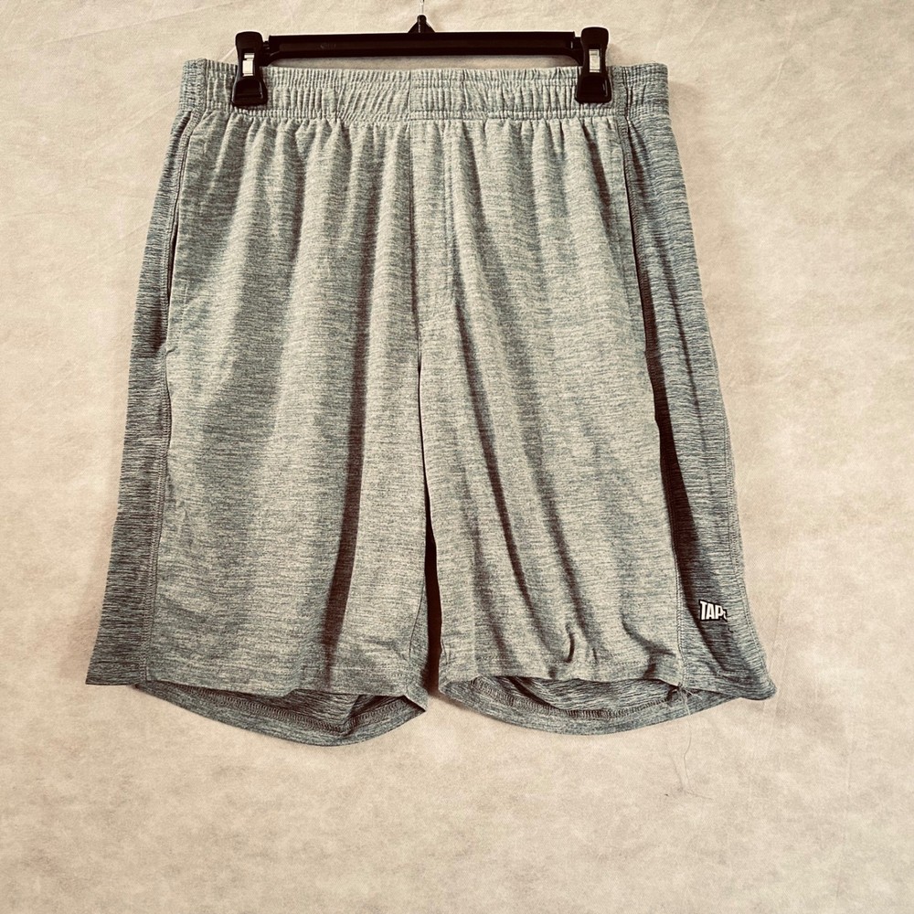 Tapout Men's Medium Gray Athletic Training Shorts Workout Gym Activewear