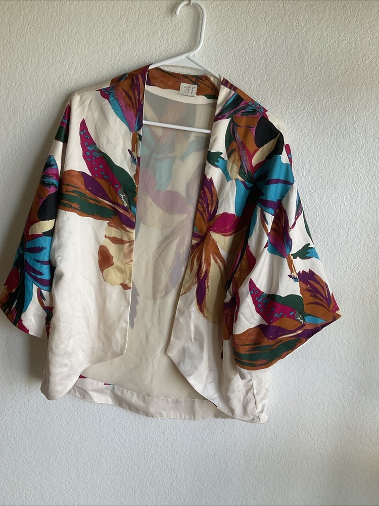 A New Day One Size Kimono Pink Boys Floral Open