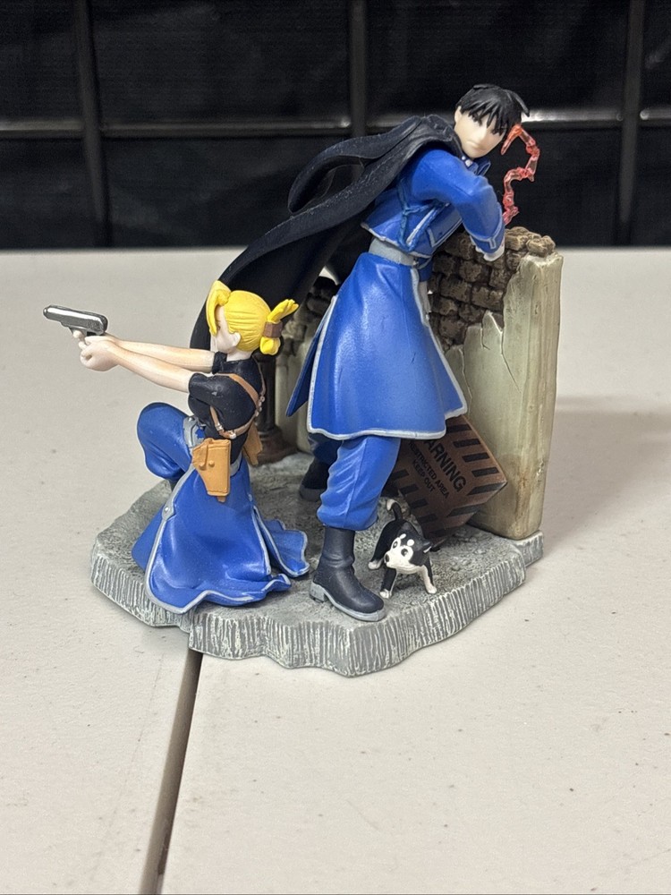 Fullmetal Alchemist [Blue] Figure Roy Mustang & Riza Hawkeye Square Enix 2005