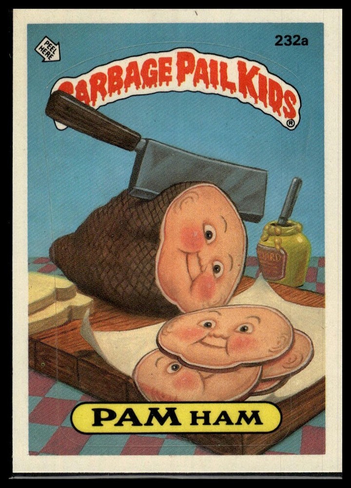 1986 Topps Garbage Pail Kids Series 6 #232a Pam Ham
