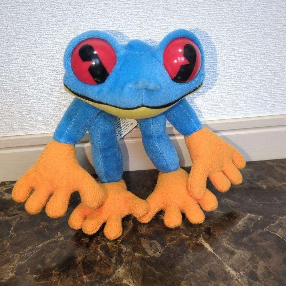 Red-faced Tree Frog Rainforest Cafe Cha Cha Frog Plush Toy #a16231