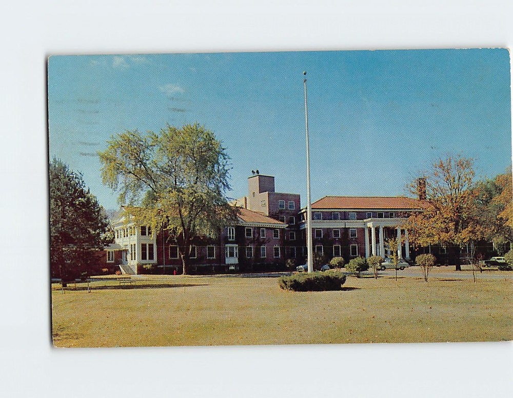 Postcard The Main Entrance South Wing of the Methodist Home Chelsea Michigan