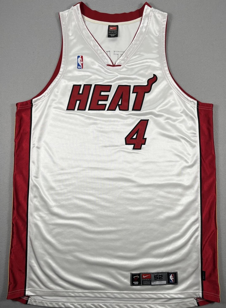 Nike Authentic Dri Fit Miami Heat Caron Butler #4 Jersey NBA Sewn Size 52 (XXL)