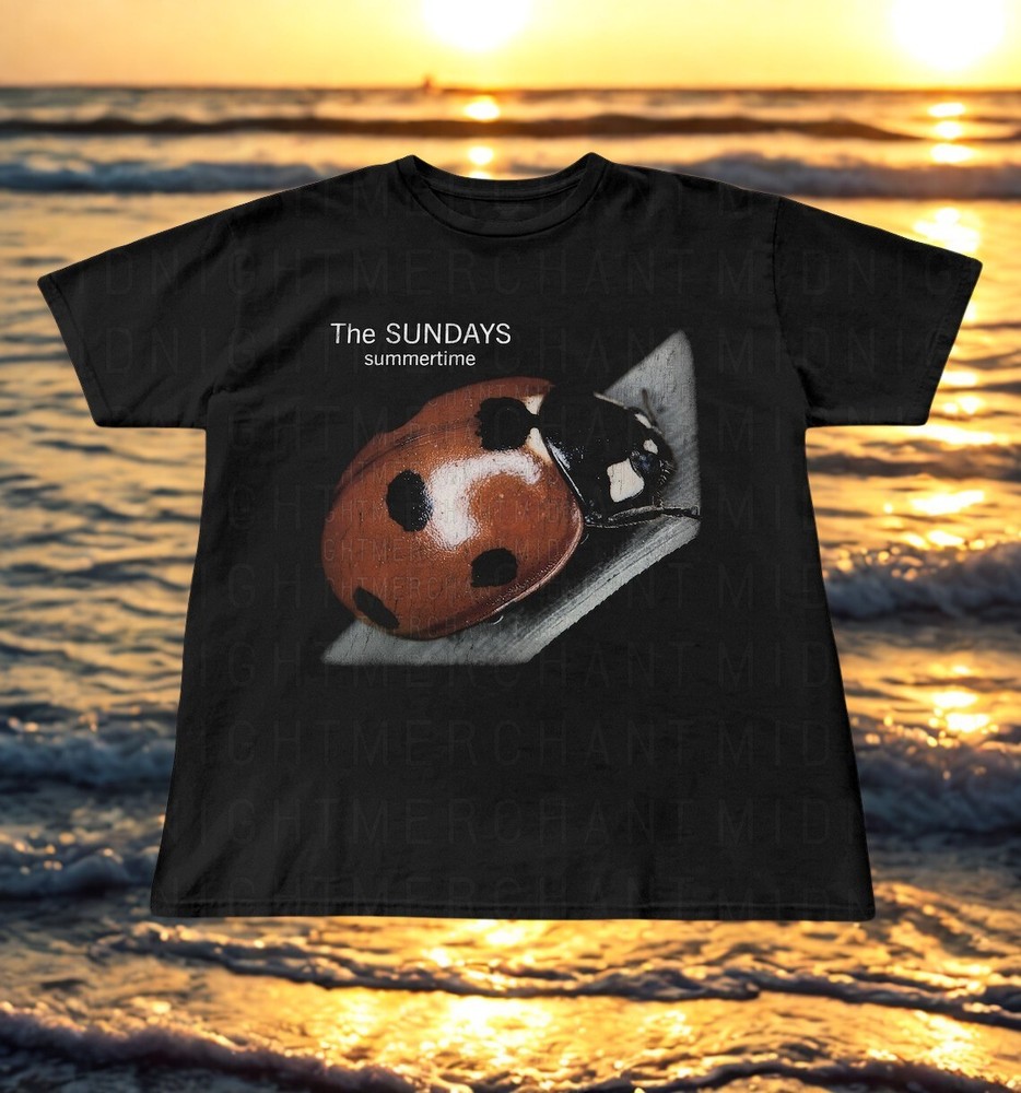 The Sundays Summertime Ladybug Graphic T-Shirt Vintage Indie Band Tee