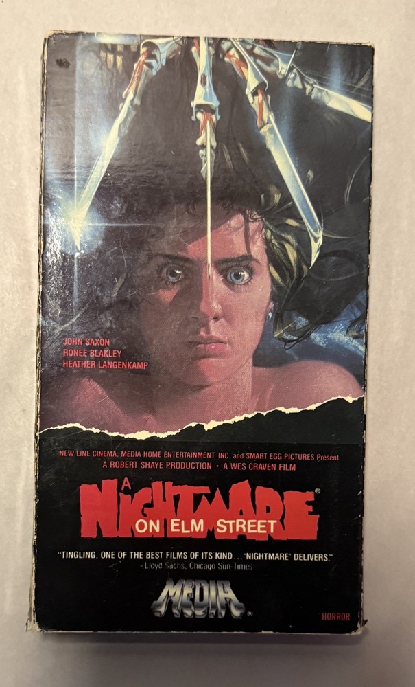 A Nightmare on Elm Street Pt. 1 VHS 1990 HORROR Movie Tape Video Treasures 90s