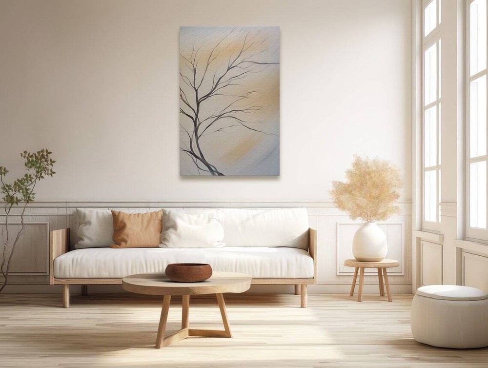Trees Branches Maximalist Wall Art Canvas Unframed Print Art