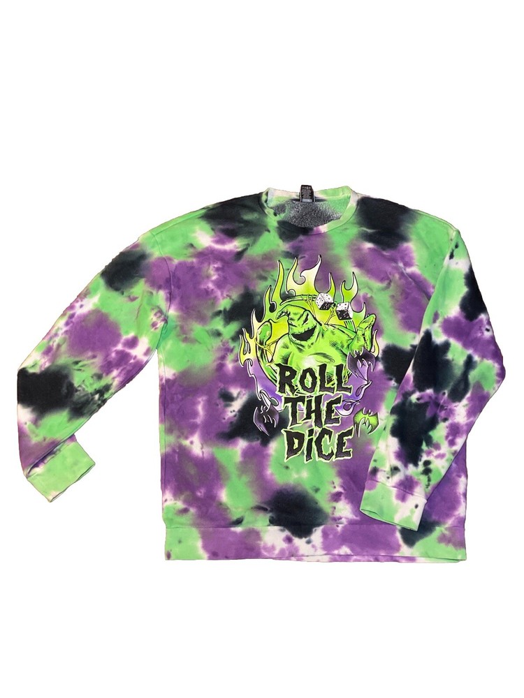 Disney Sweatshirt Puñlover The Nightmare Before Christmas Tie Dye Size MD Unisex