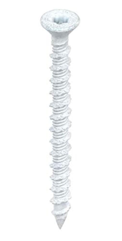 3/16x2-1/4 White Star Drive Bugle Head Concrete Anchors 75-Pack  