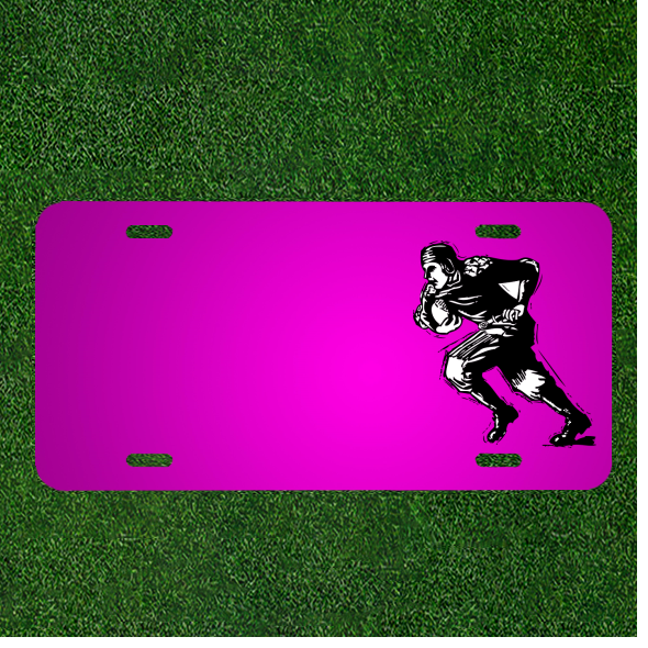 Custom Personalized Car License Plate With Add Names To Player Running