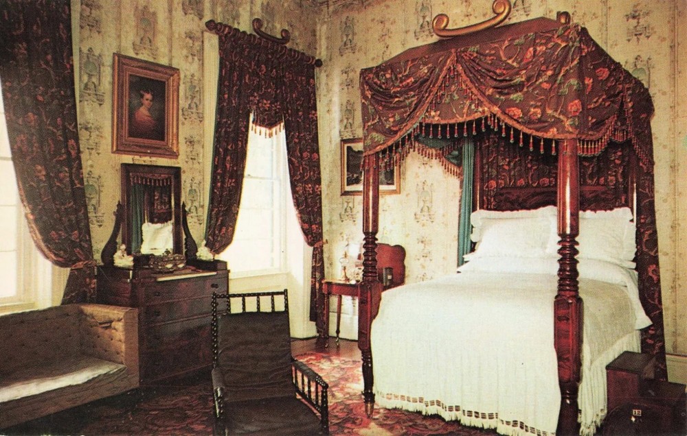 The Hermitage, Bedroom in Home of Andrew Jackson Nashville Tennessee TN Postcard