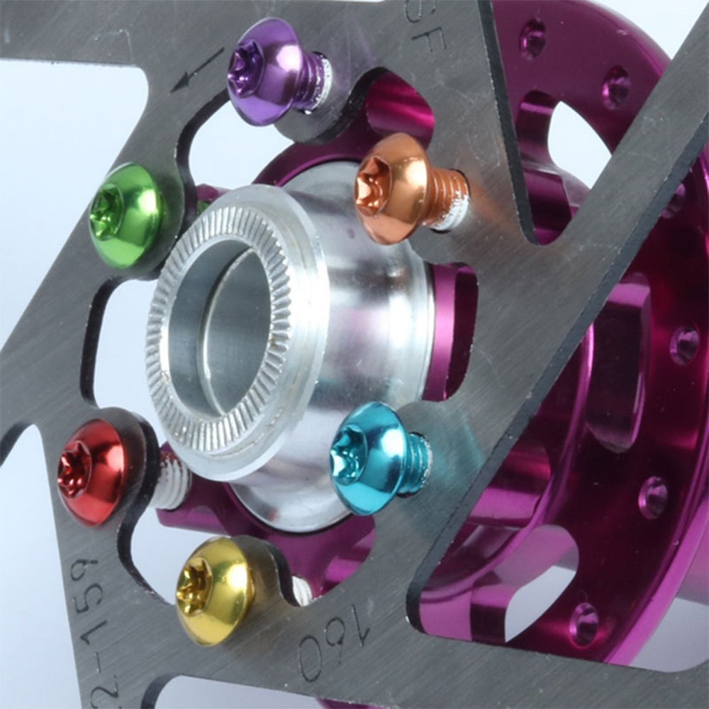 T25 Aluminium Screw Set for MTB Rotor Brakes 12-Pack