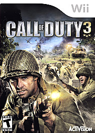 Call of Duty 3 (Nintendo Wii, 2006) COMPLETE CIB w/Manual