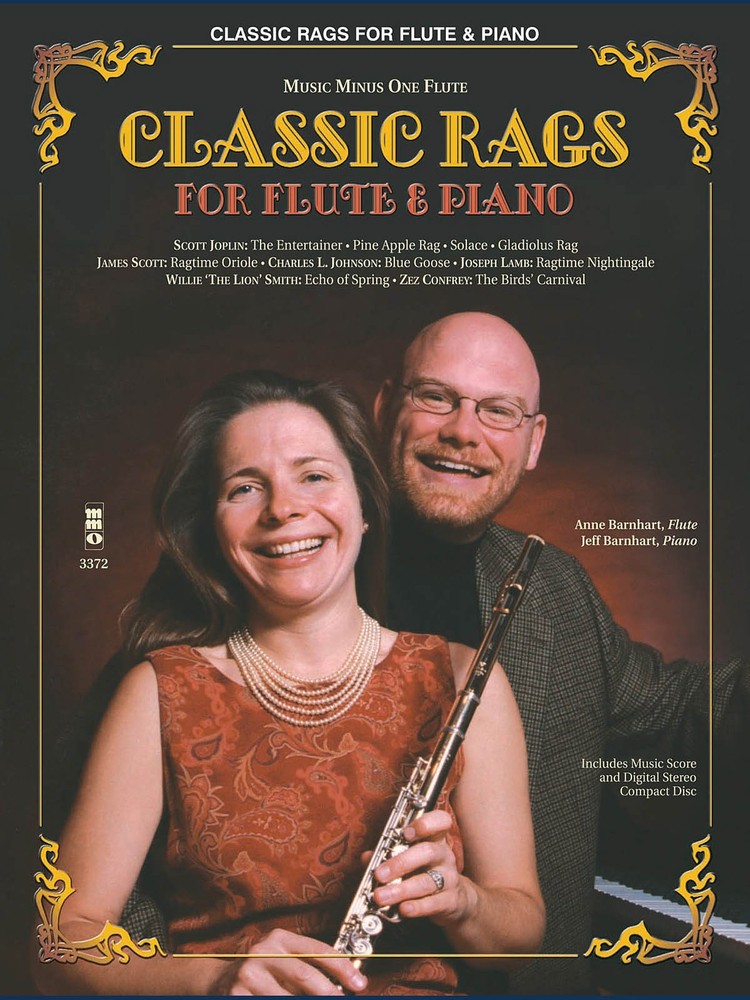 Classic Rags for Flute & Piano Jazz Sheet Music Minus One Play-Along Book CD
