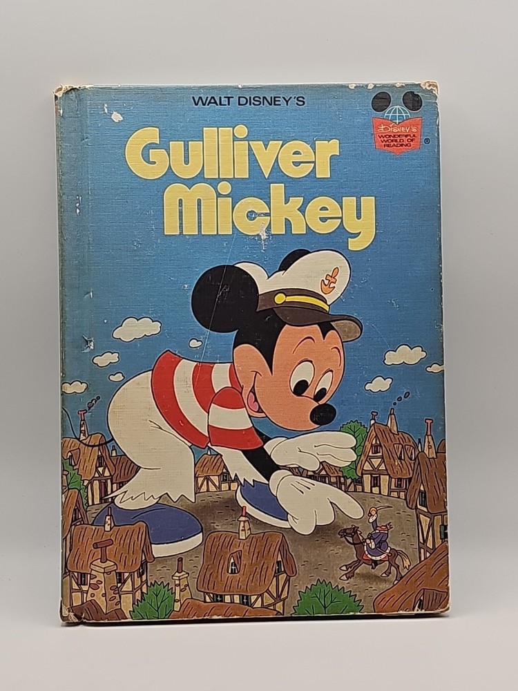 Vintage Disney's Wonderful World Of Reading Gulliver Mickey 1975 Book Club