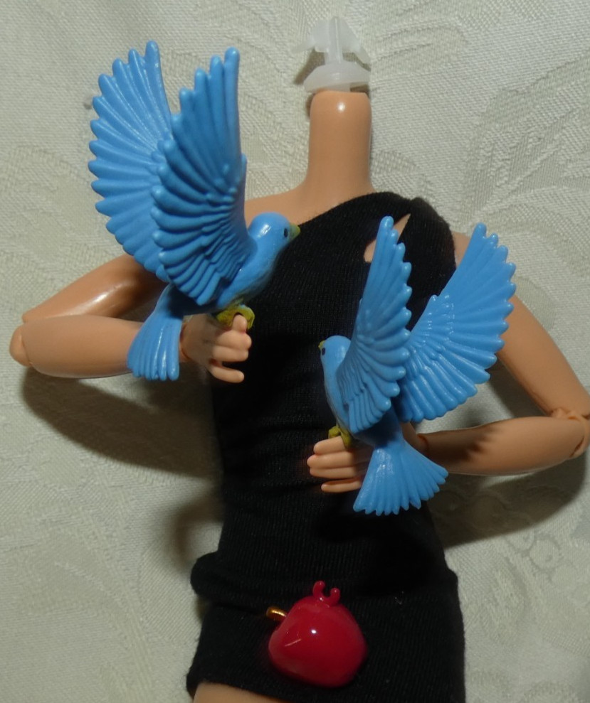 Barbie Accessory - Disney Snow White Live Action 2025 Blue Birds Apple For Doll