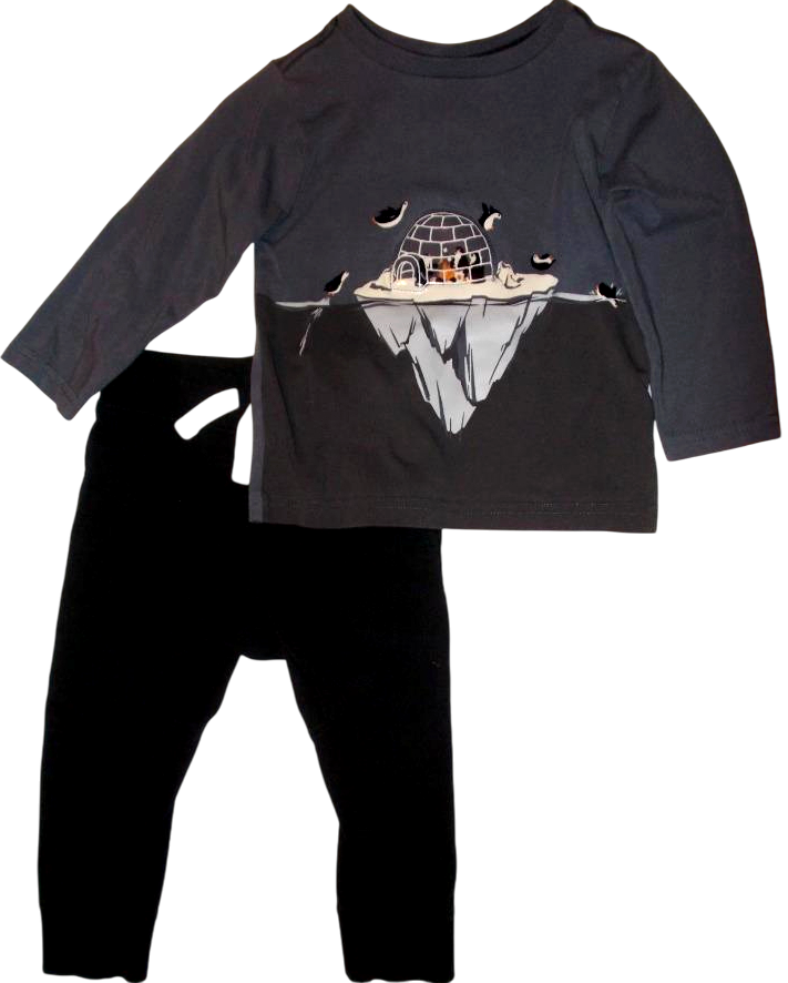 Tommy Bahama Baby 2 Piece SET: Long Sleeve Shirt & Jogger Pants 18 mos FREE Ship