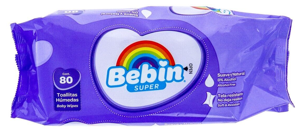 Bebin Super Baby Wipes 80 Sheets