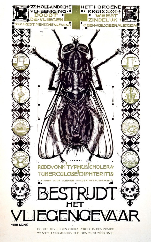 Bestridt het Vliegngevaar Decorative Poster. Home Graphic Art Design. 3881