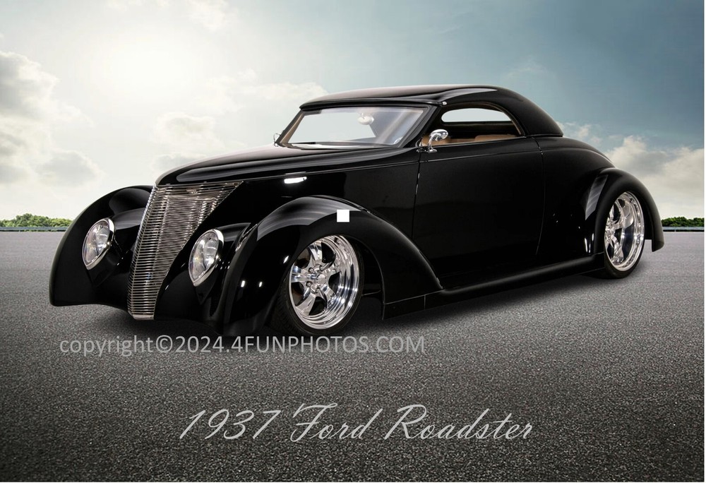 1937 Ford Roadster Muscle Car Hot Rod 13
