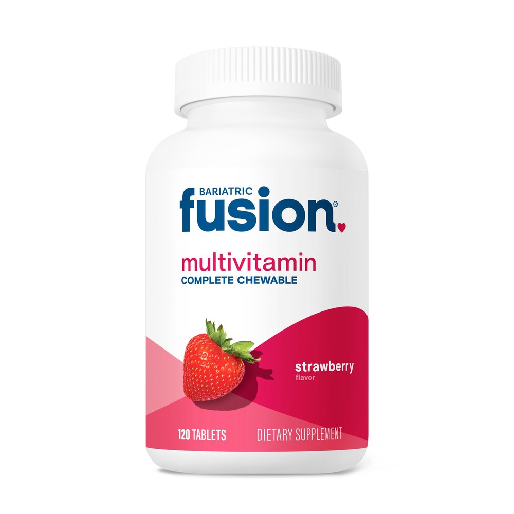 Strawberry Complete Chewable Bariatric Multivitamin with Iron for Bariatric S...