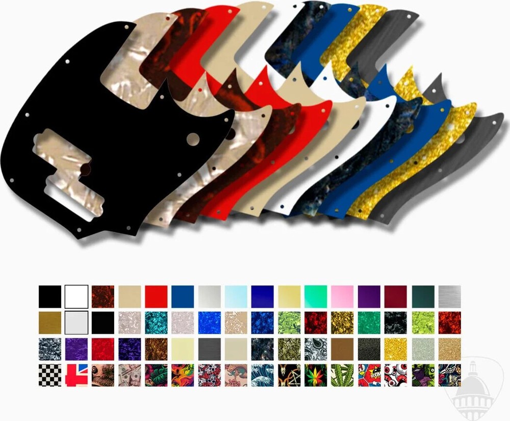 WD Custom Pickguard For Fender Short Scale Mustang Bass PJ