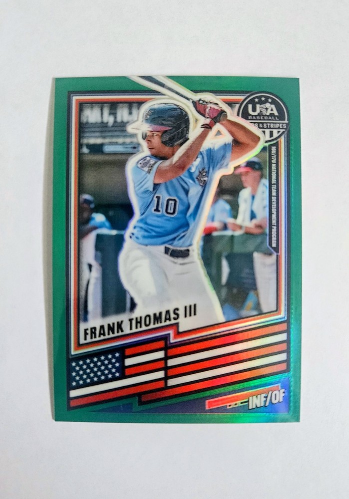 2026 Panini Stars And Stripes Frank Thomas III Green Prizm