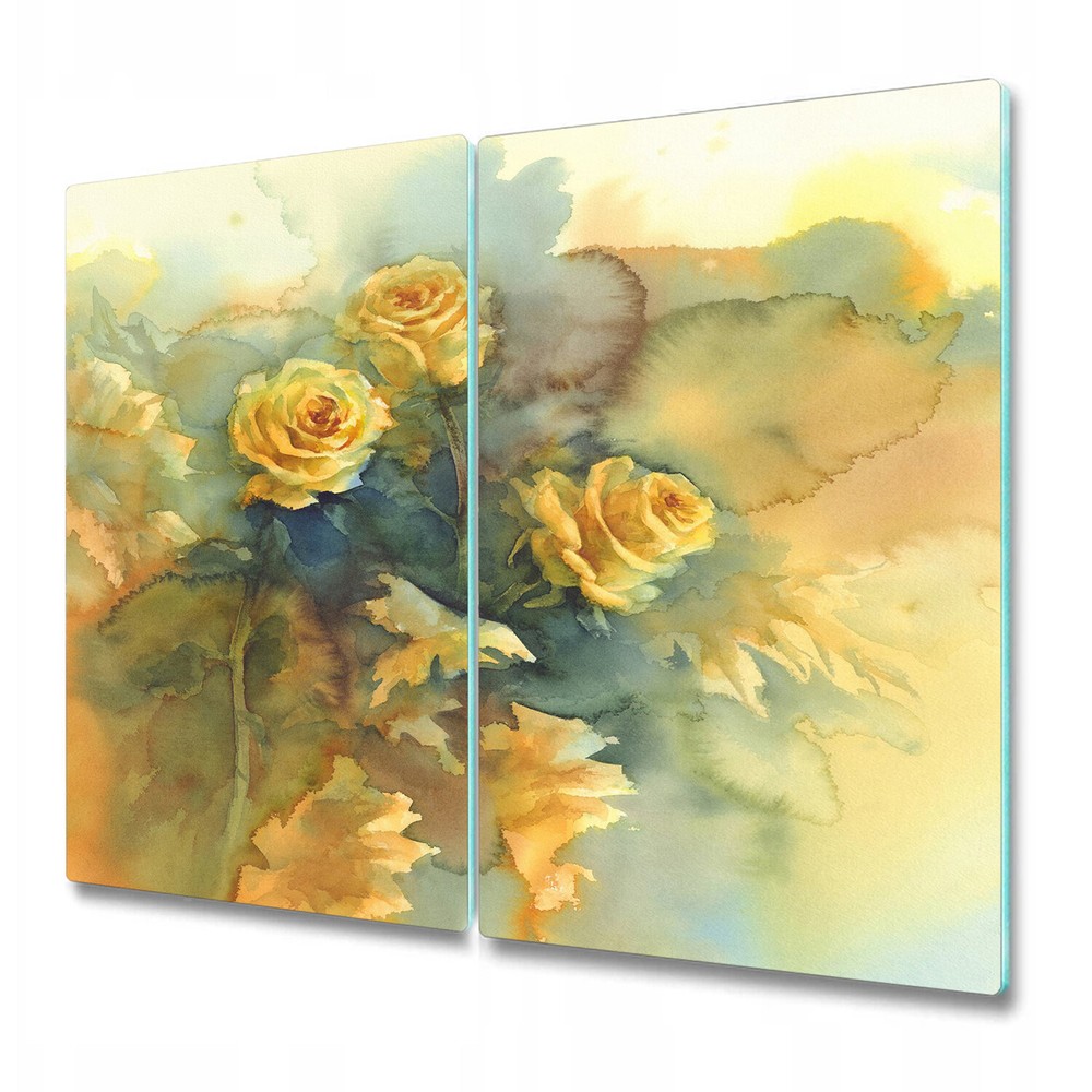 Glass Worktop protector Bouquet Of Yellow Roses Garden Floral Nature 2x30x52