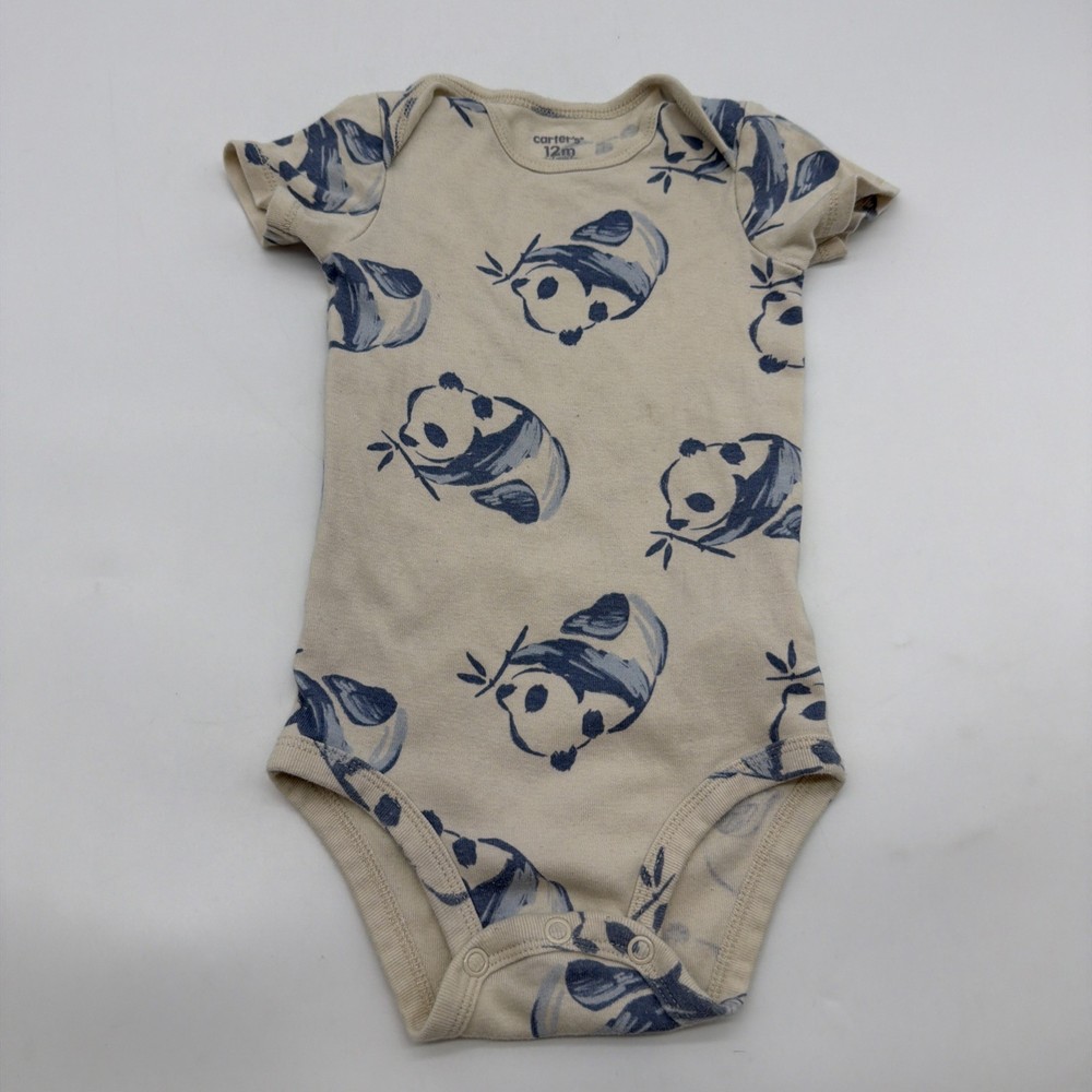 Carters One Piece Toddler Unisex  Size 12M Biegi Aop 100% Cotton.#45142