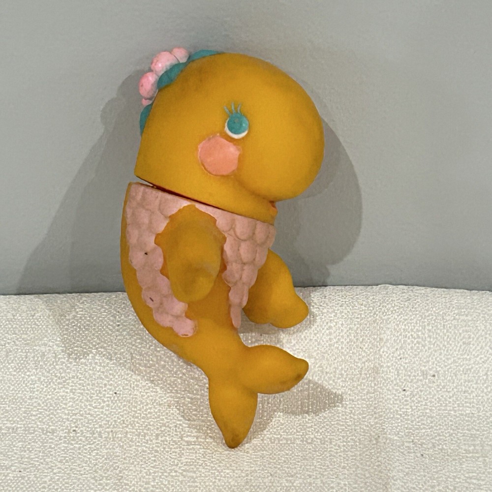 Vintage 1985 Tomy Sweet Sea Goldie Figure Toy Very Rare Cartoon
