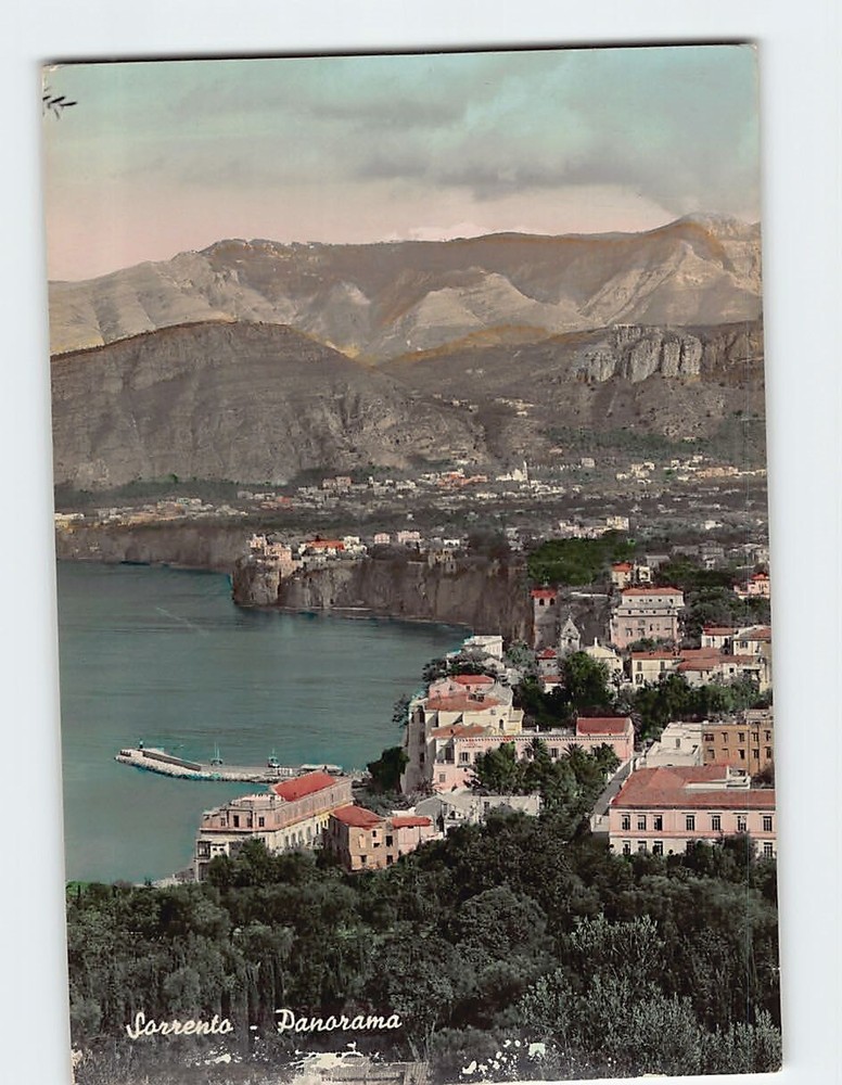 Postcard Panorama Sorrento Italy