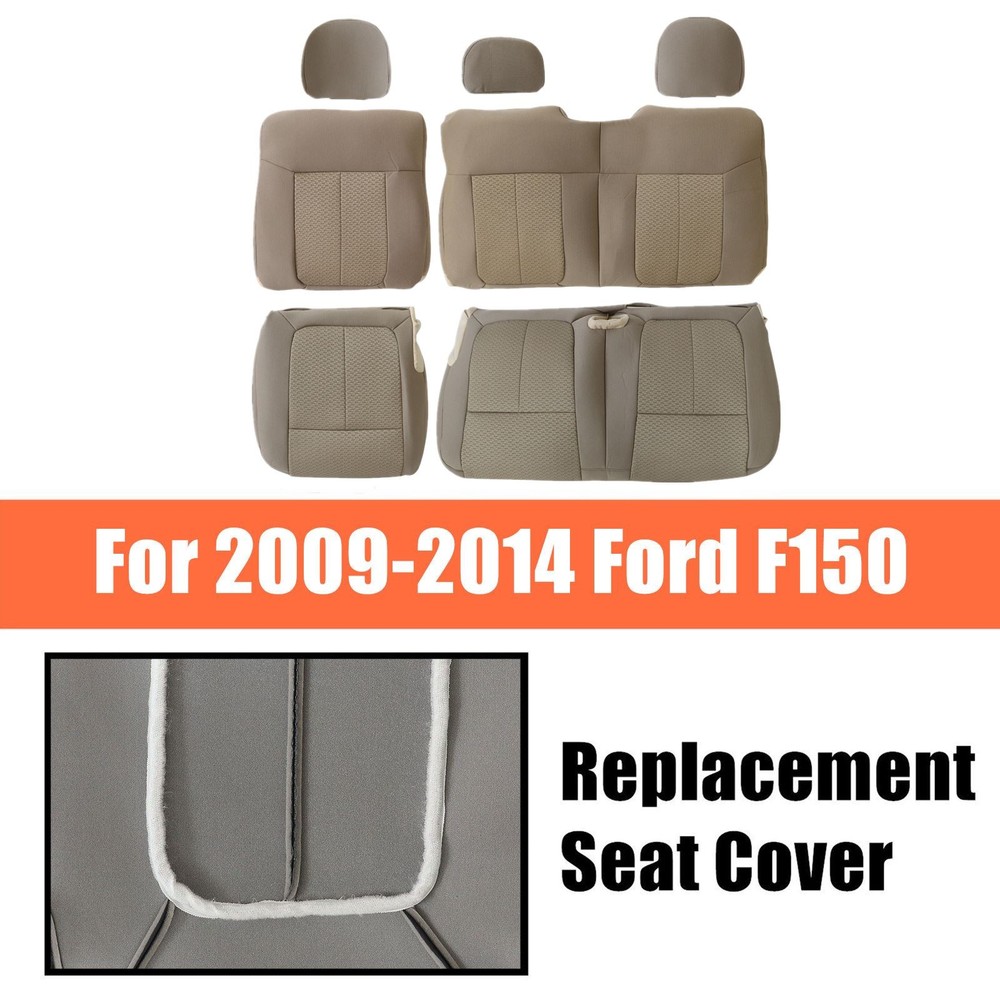 For 2011 2012 FORD F-150 Lariat XL SVT Rear Bench Replacement seat cover Tan