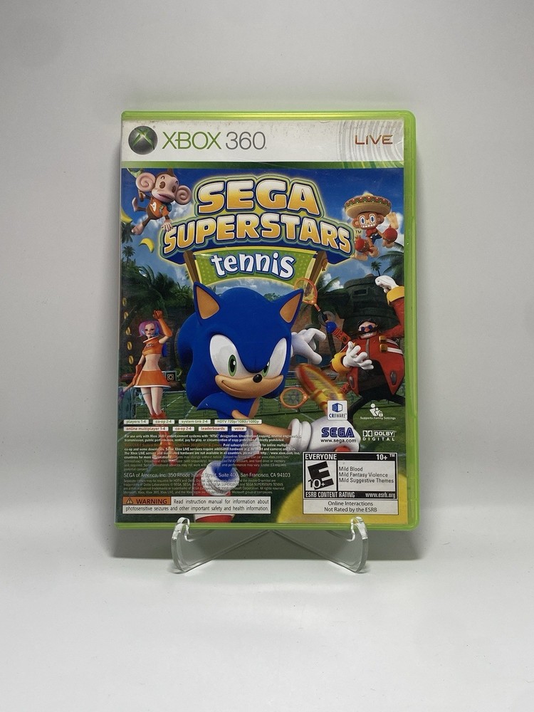 Sega Superstar Tennis - Xbox Arcade Compilation - Xbox 360, 2008 Complete CIB
