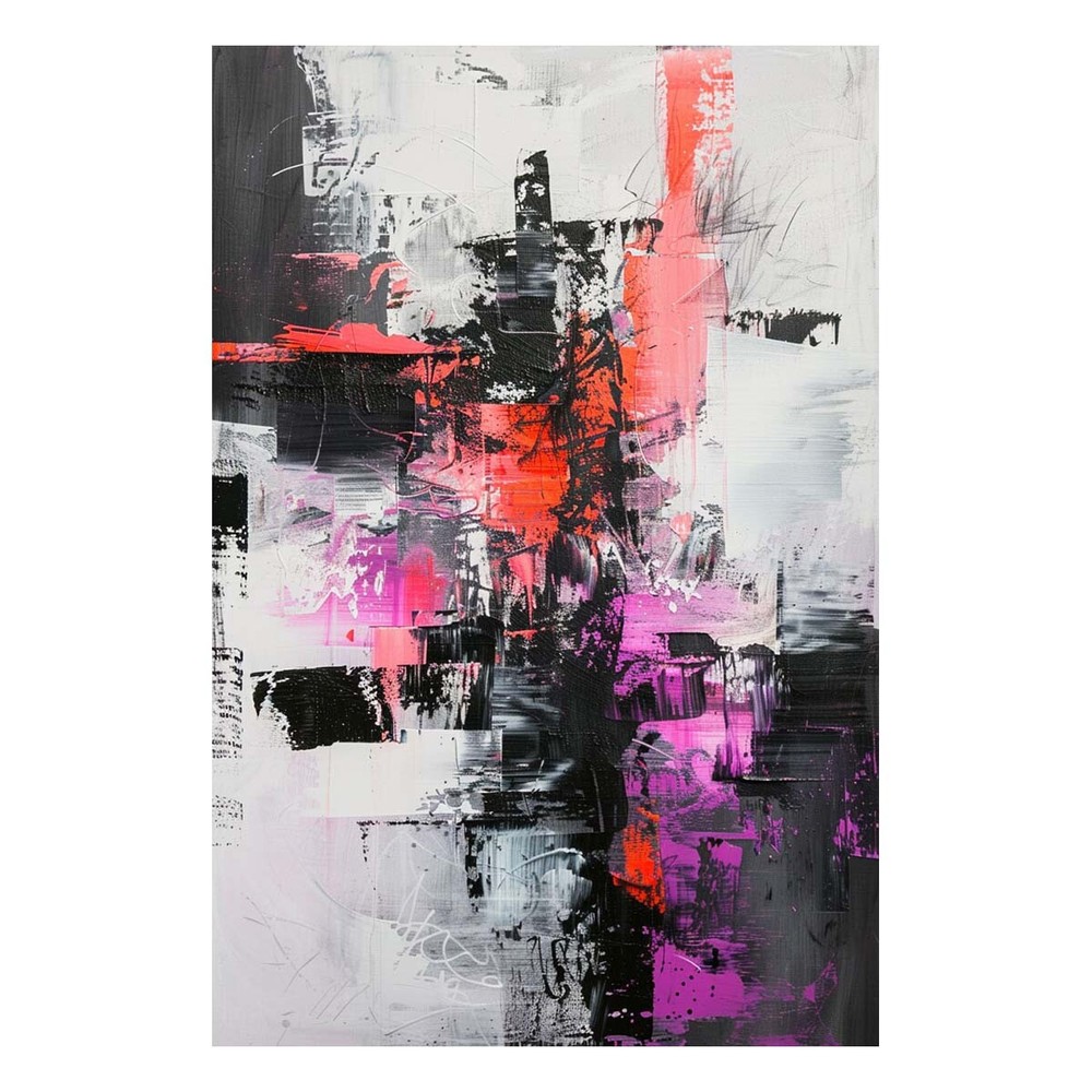 Modern Wall Art Painting On Canvas Apartment Decor Living Room Wall Art purple