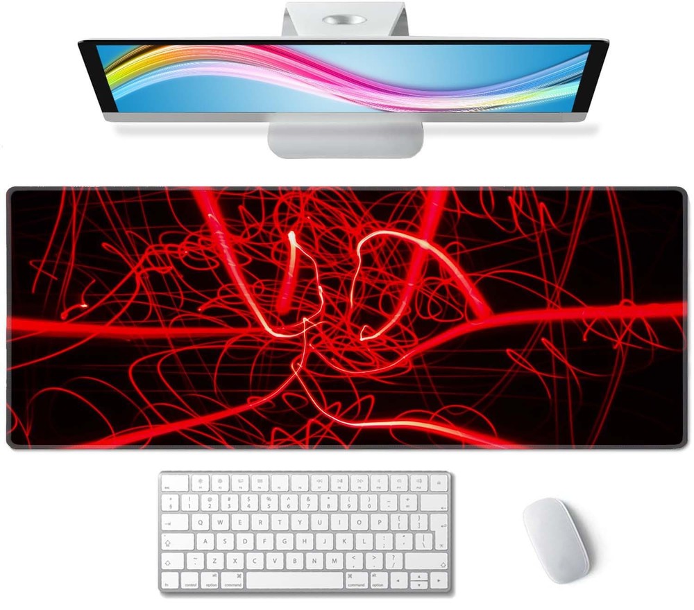 XL Extended Gaming Mouse Pad with Keyboard Mat for Large Desks